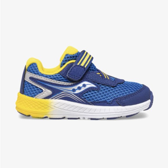 NEW Saucony Size 6 Baby Boys Ride 10 Jr. Sneaker - Blue Yellow - Picture 3 of 5